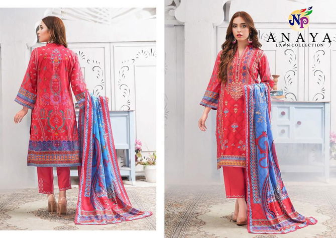 Anaya By np Print Lawn Cotton Pakistani Dress Material Wholesale Shop In Surat